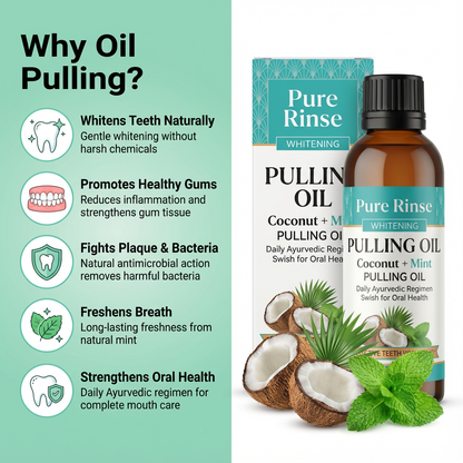 Pure Rinse™ Oil Pulling Treatment – Coconut & Mint