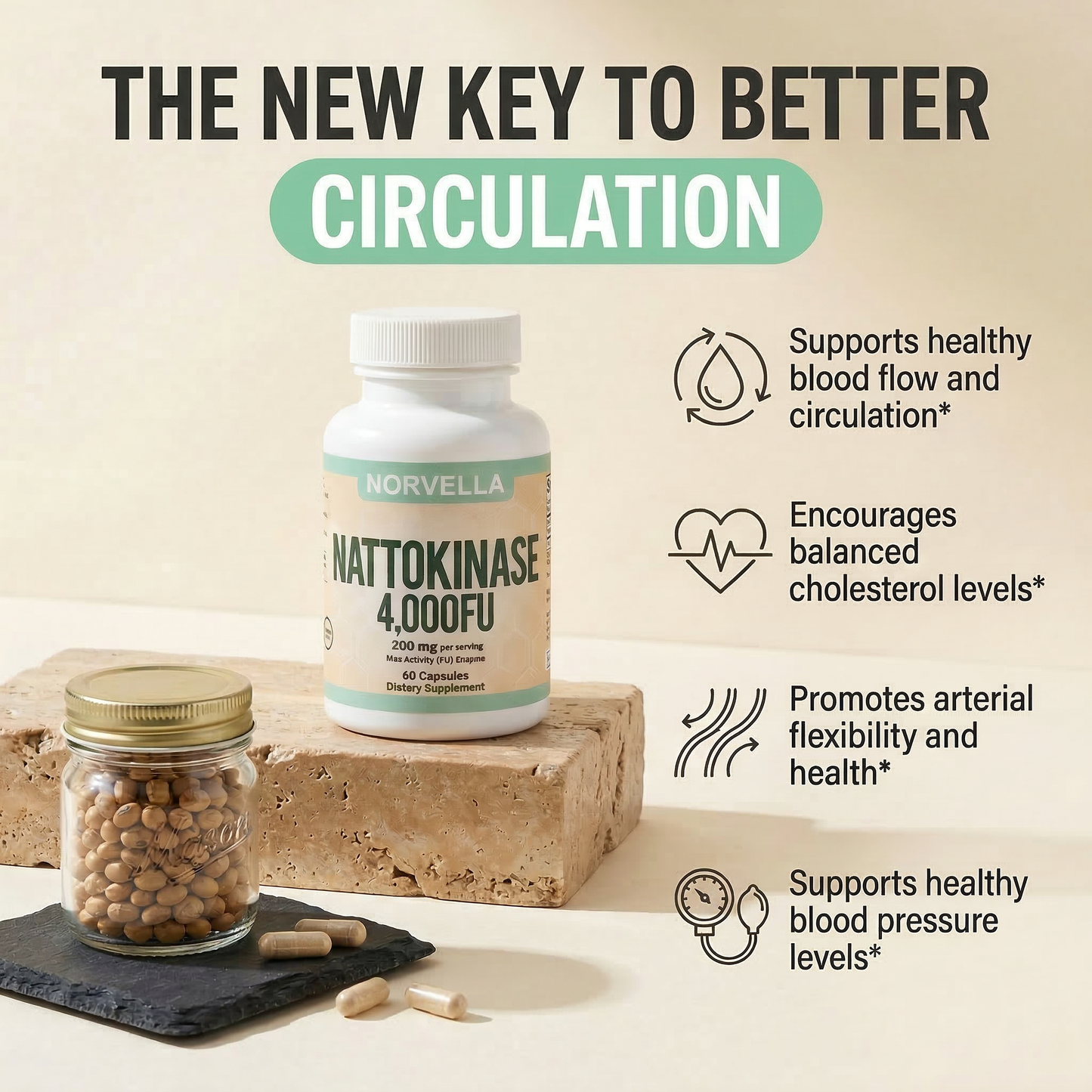 Norvella Nattokinase Circulation Formula